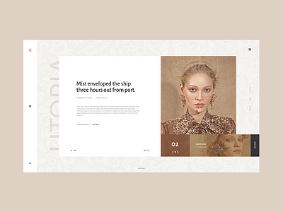 utopia fashion gallery landing page photo photographer retro user interface utopia vintage