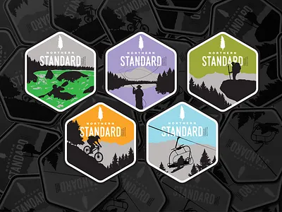 Northern Standard Design Set illustration silhouette sticker