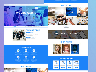 Garry corporate template theme web