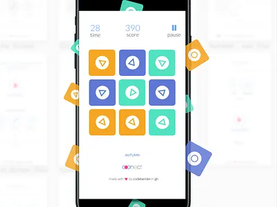 Coonect iOS Game designcode game ios match 3 sketch swift ui ux