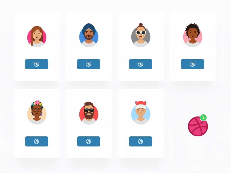 2 Dribbble Invites animation design designer draft dribbble gif invitaition invite prospect sketch
