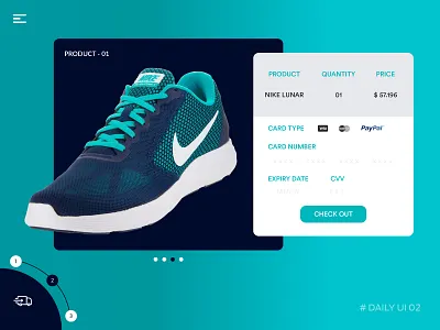 Day 02 - Checkout - Daily UI challenge checkout daily nike online pavani payment purchase shipping shoe ui ux