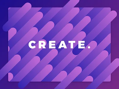 Create. bright colorful design minimal