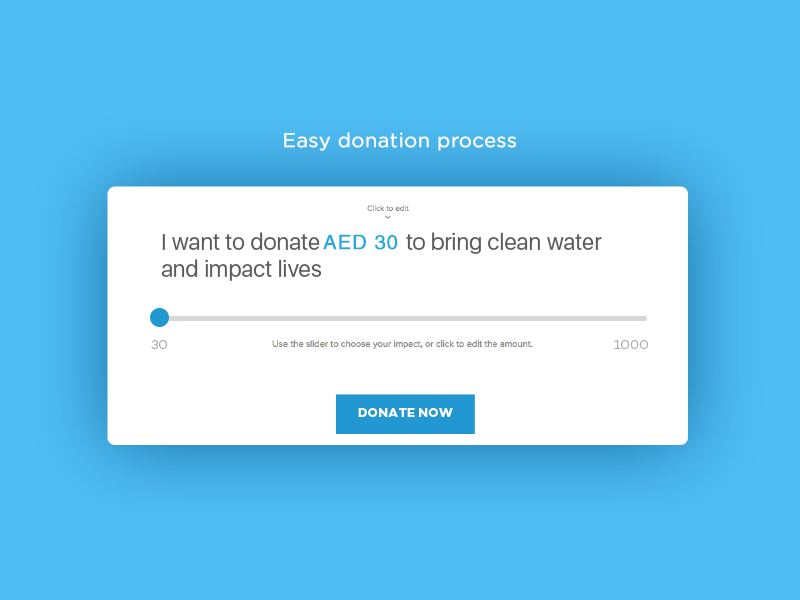 Donation concept