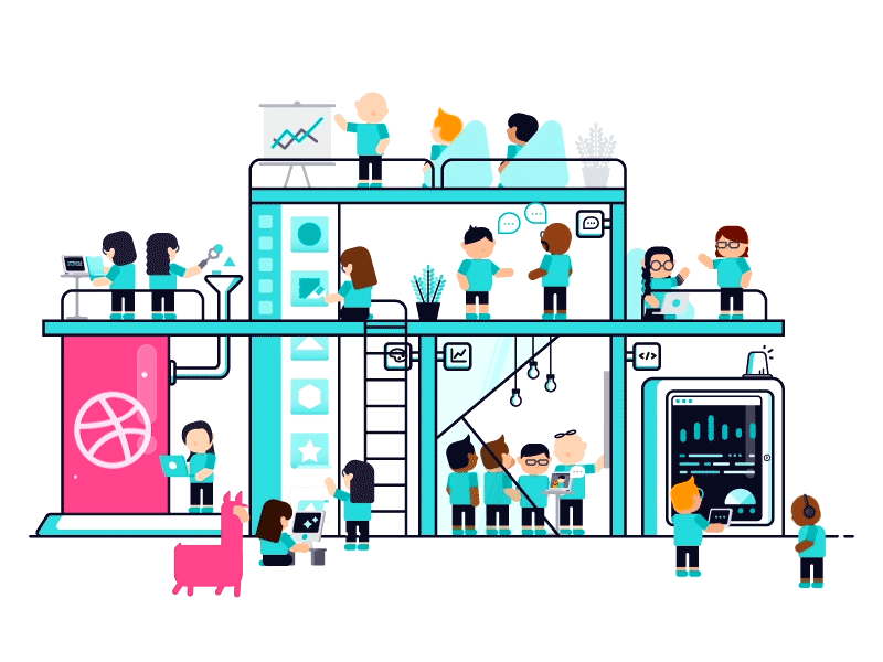 First Shot color debut dribbble ever first first shot gif graphics invite motion