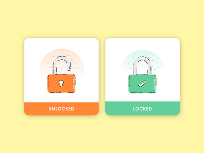 Unlocked-Locked Pop-up dailyinspration graphicdesign materialdesign popup uidesign uiux webdesign