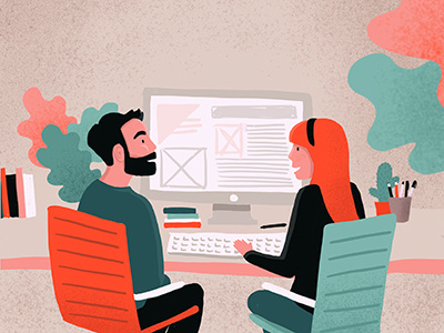 The Designers designers illustration man woman