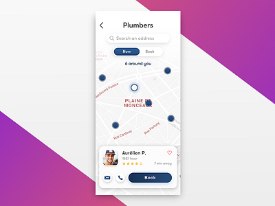 Minimal Map UI card card ui cards gradient iphone x map map ui minimal mmml sketch uiux