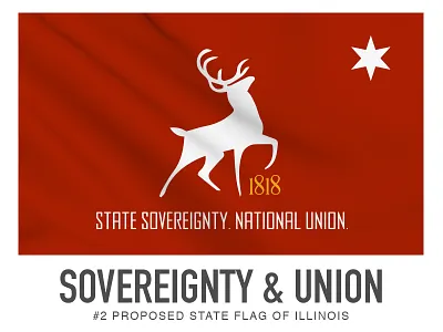 Sovereignty Union flag illinois state flag