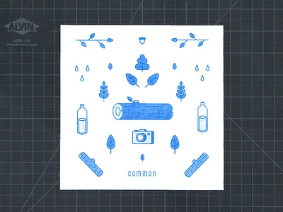 Risograph bottle camera leaf risograph tree water
