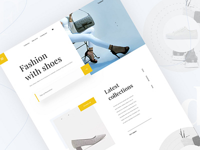 Ecommerce landing page design interface landing page minimal popular psd recent site template ui ux web