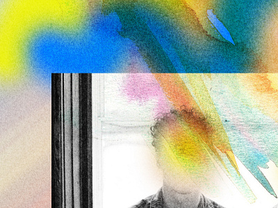 Light Upon the Lake, 1/4 collage colour poster