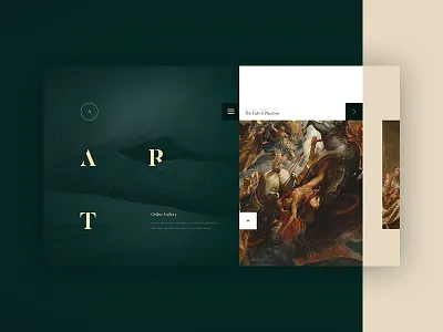 Art Gallery art gallery ui ux