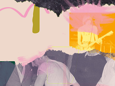 1/3 collage colour music poster