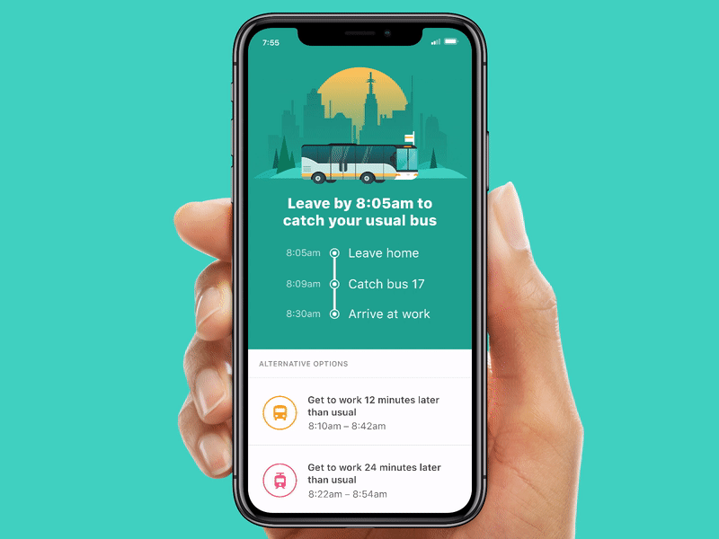 Bus Arriving Animation animation bus framer ios