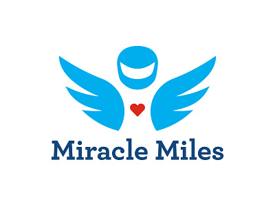 Miracle Miles logo brand identity charity heart logo miracle miles racing