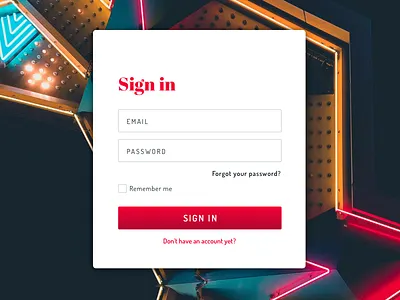 001/login dailyui login serif