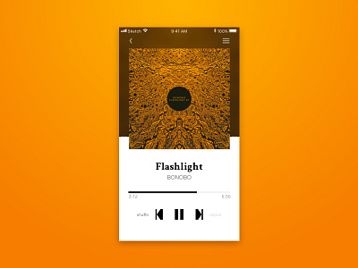 009/music player dailyui music player serif