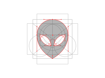 Alien Golden Ratio Grid alien aliens black ernest golden grenad grid ratio