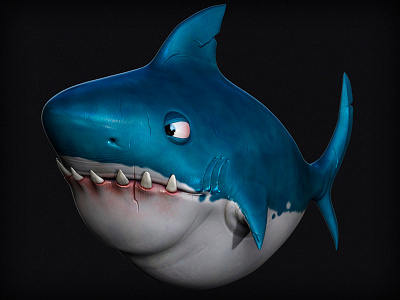 Shark // Zbrush + Cinema4D cgi cinema4d sculpting shark cgi zbrush