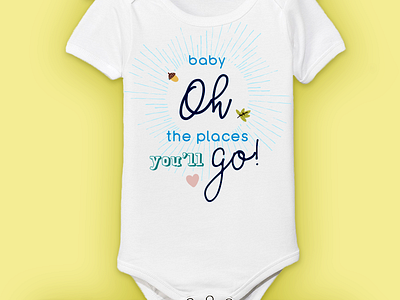 Baby onsie concept apparel baby graphic design typography