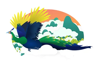 The last of the peacocks illustration