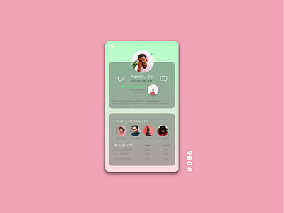 Daily UI 006 - User Profile daily ui dailyui profile user profile