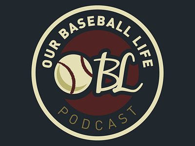 Our Baseball Life Podcast Logo baseball logo sports vector