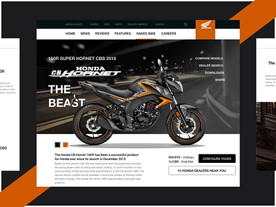 Bike web shot bike honda hornet ui web