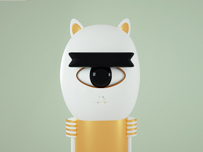 Cyclopes Cat 3d 3d illustration character design cinema 4d