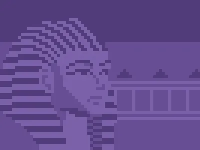 King Tut 8bit egypt king tut pharaoh pixel art