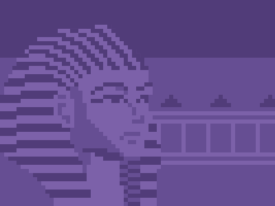 King Tut 8bit egypt king tut pharaoh pixel art