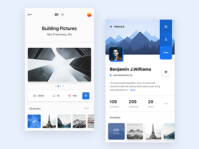 Online Portfolio design flat ios iphone mobile network social traveling ui ux white