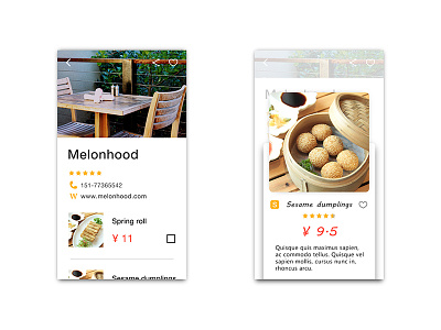 Food App ui