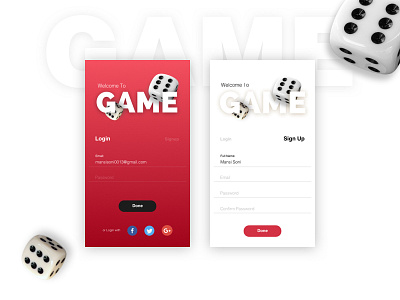 Artboard design login mobile design signup splash ui ui design