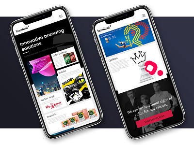 Brandient Web Concept flat iphone layout mobile type ui ux web webdesign website work
