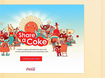 Coke Storyteller creative design designer digital freelance freelancer interactive interactive design ui ux web design