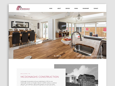 McDonagh Construction - Website design web