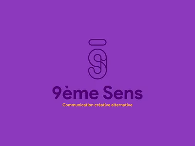 9ème Sens concept logo logotype monogram type typography