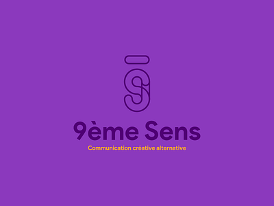 9ème Sens concept logo logotype monogram type typography