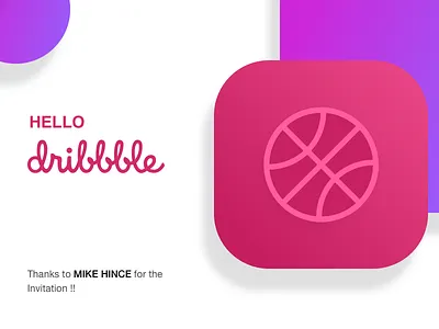Hello Dribbble debut welcome
