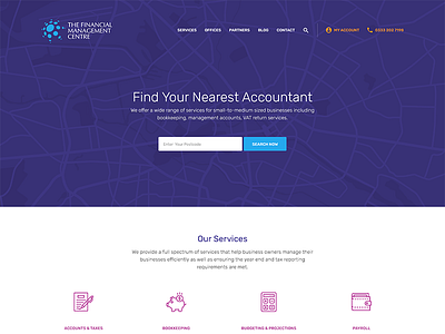 The Financial Management Centre accountant cta header icons services wip