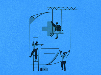 Building a Document build construction illustration legal people workers