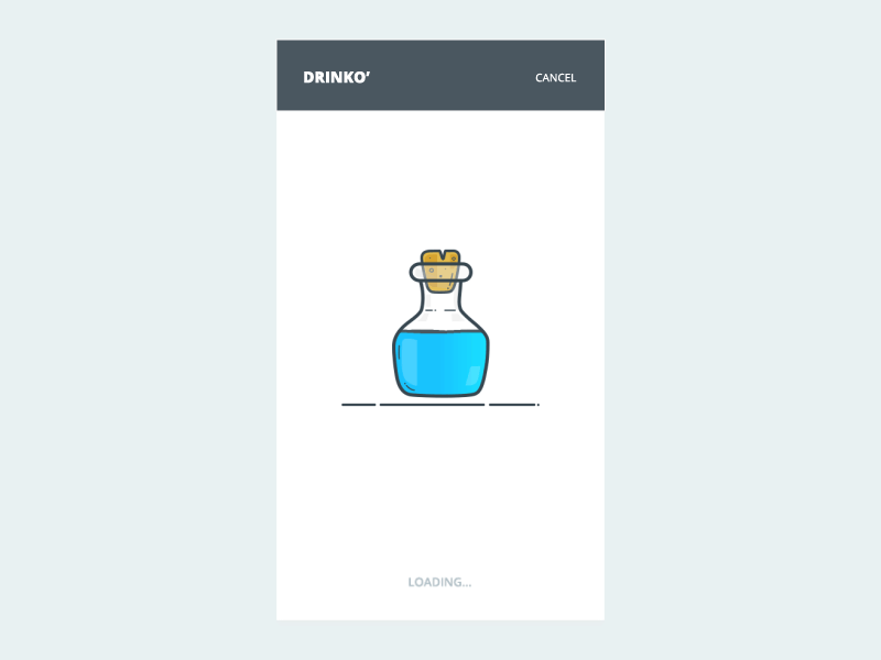 UI loading after effects animation app loader bottle loader gif gif animation loader mobile ui ui ux