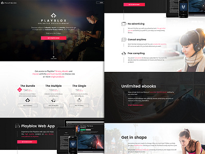 Playblox Landing Page content contentportal desktop playblox portal web webdesign