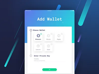 IAME Wallet for iPad bitcoin blockchain cryptocurency ethereum security wallet website