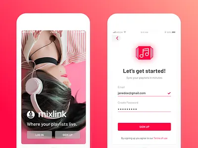 Sign Up app dailyui sign up sketch