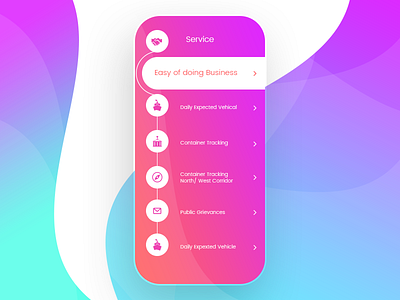 App Service page color creative design gradient login professional signup ui