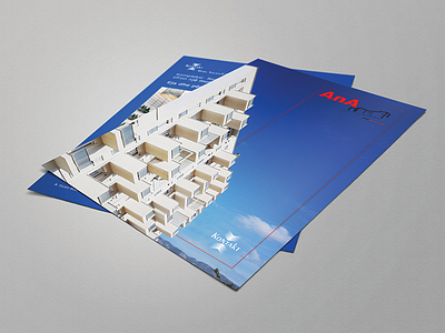 Flyer AnA building company construction dribbble marketing