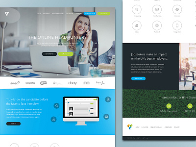 Recruitment Homepage concept hero homepage recruitment responsive ui ux web web design